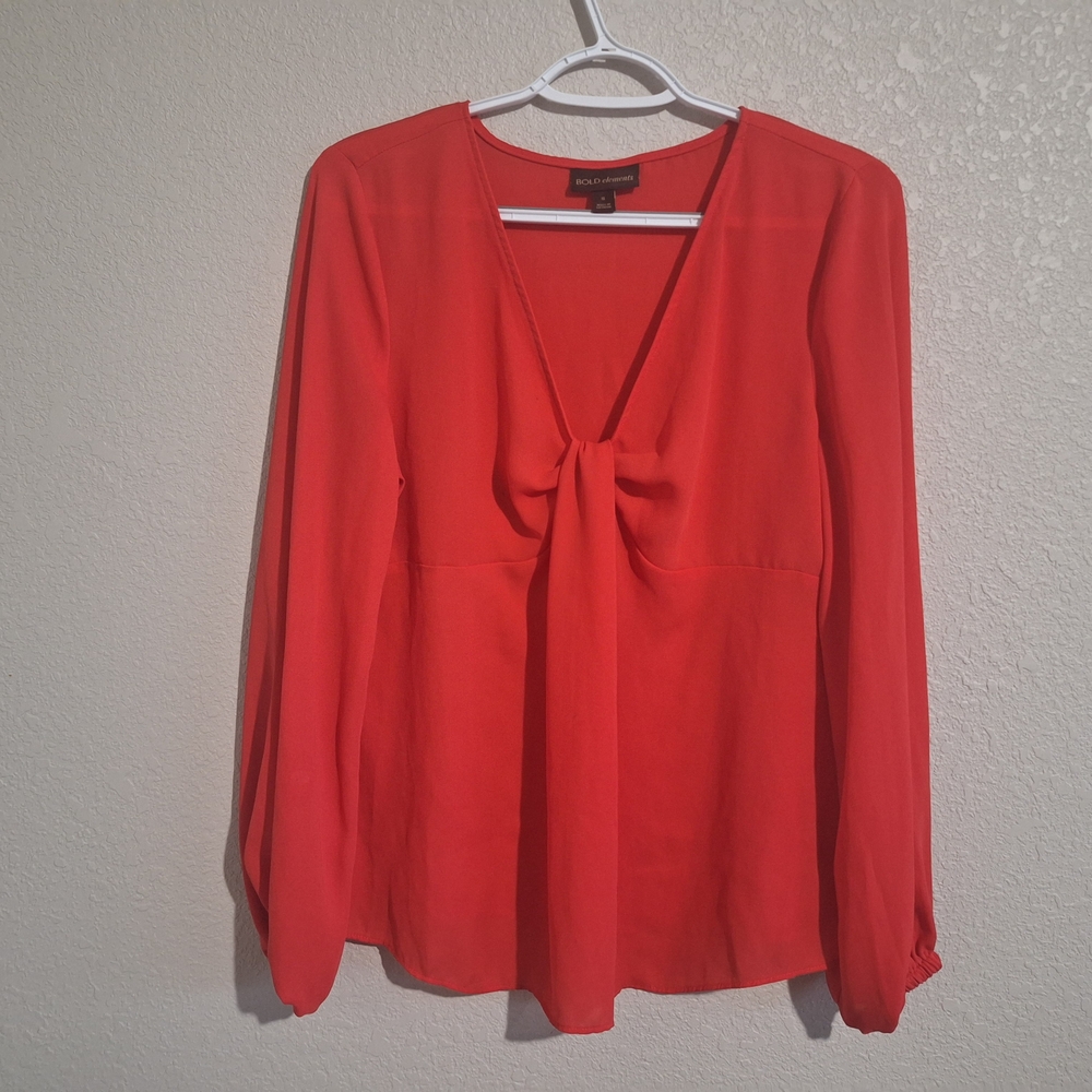 BOLD elements Fiery Red Blouse